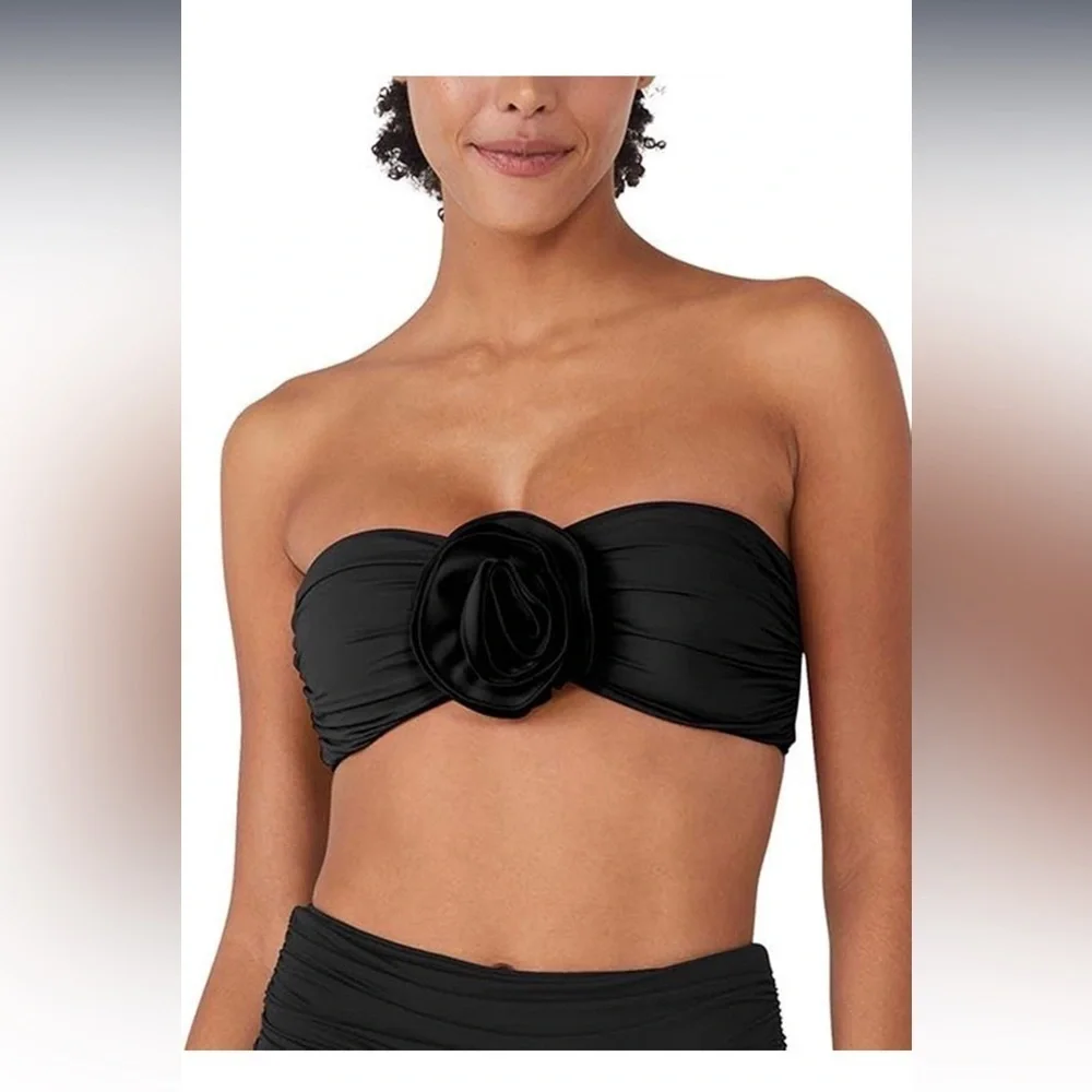 NWT Kate Spade New York Bandeau Bra Bikini Top size Medium